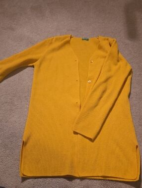 United Colors Of Benetton Bright Yellow Wool Cardigan